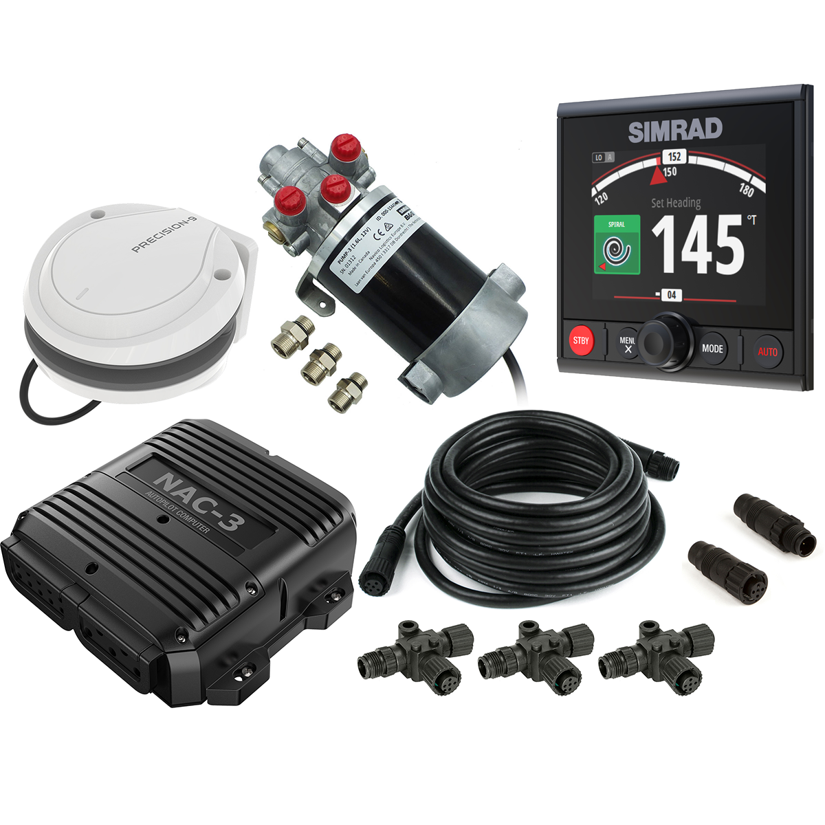 Simrad AP44 VRF MK2 autopilotpakke - NAC-3