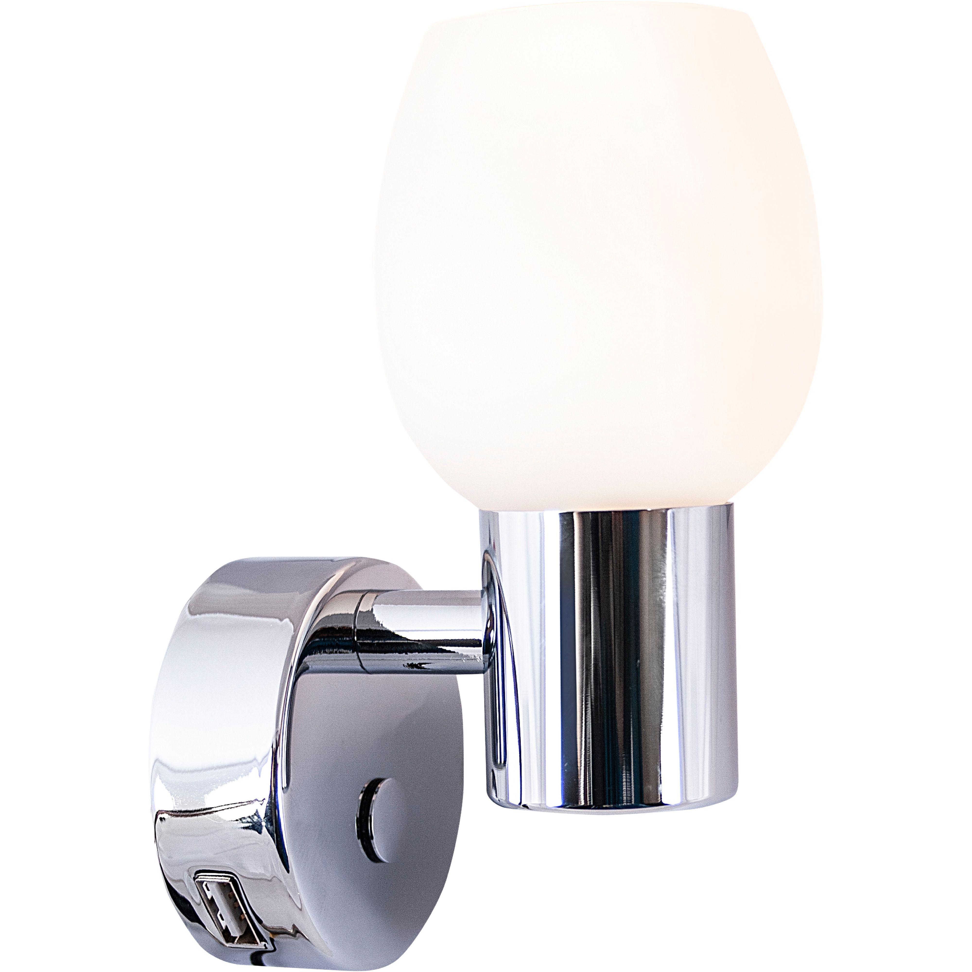 Båtsystem Leia LW2 LED vegglampe med USB-kontakt