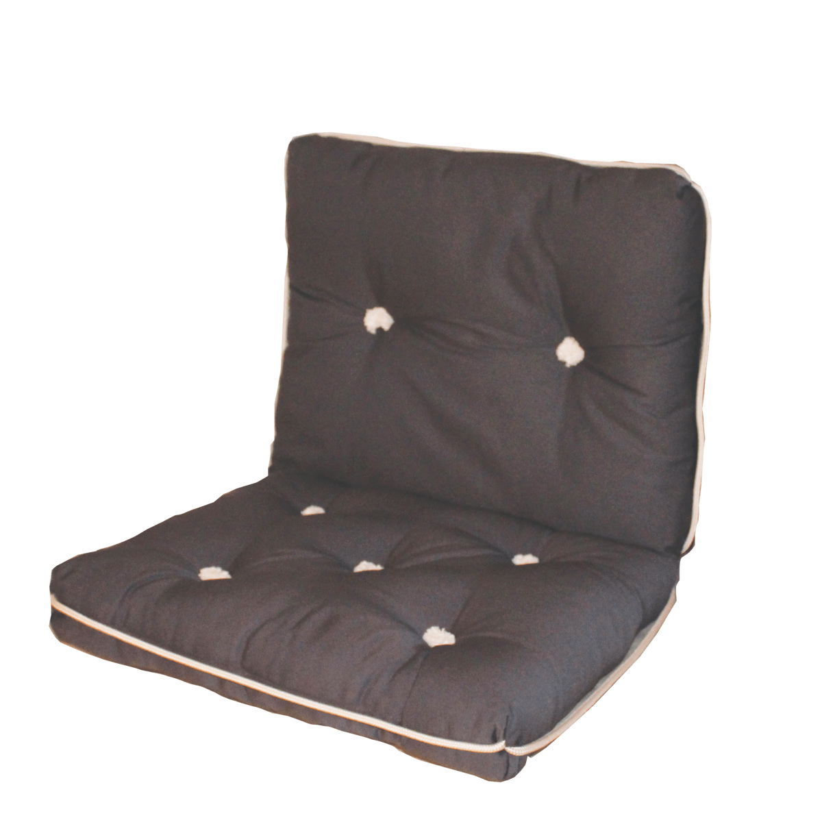 aXent Båtpute Kapok, dobbel - Grå