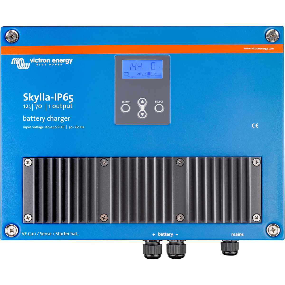 Victron Energy Victron Skylla-IP65 12V 70A 1+1, batterilader for 1 batteribank og startbatteri