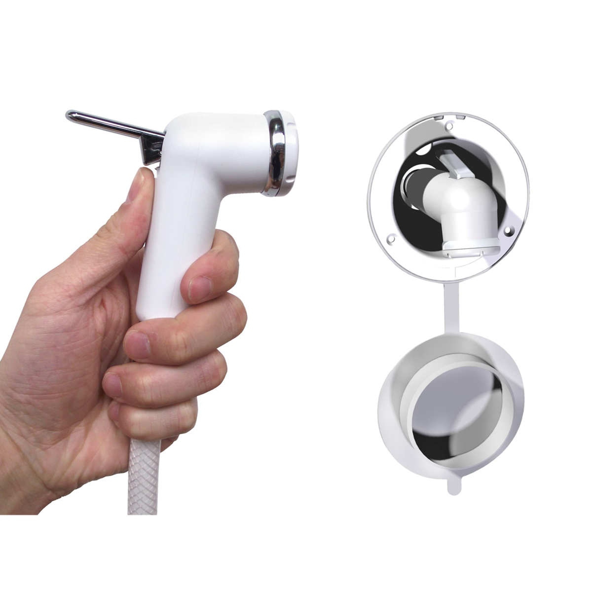 Whale Swim'n 'Rinse Compact Dusj, 2,6 m slange