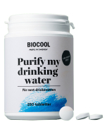 BioCool Purify My Drinking Water desinfeksjon for vanntank (250 tabletter)