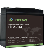 Improve Lithium 12V LiFePO4 batteri 20Ah med 20A BMS