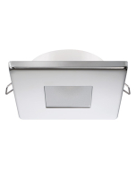 Quick Club Edwin C IP40 downlight/vegglampe, stål, 72x72mm/2W/dybde 16mm