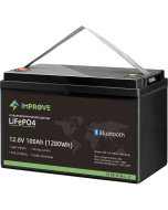 Improve Lithium BT 12V LiFePO4 batteri 100Ah med 100A BMS, Bluetooth