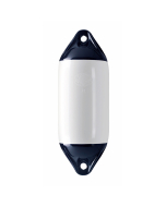 Polyform F2 fender Ø220x610 mm (Hvit/Blå)