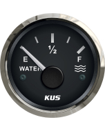 KUS Instruments NMEA2000 vanntankmåler Ø52mm (sort/rustfri)