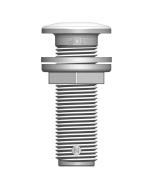 Trudesign 1/2" (13 mm) utenpåliggende skroggjennomføring i kompositt (hvit)