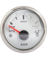 KUS Instruments analog septikmåler Ø52mm (hvit/rustfri)