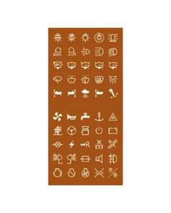 ProSupply Klistrelapper for blank betjeningstast på bryter