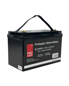 ProSupply Lithium LiFePO4 12V batteri 130Ah (100-kasse) 100A BMS