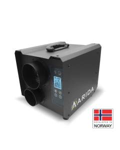 Arida Pro S19 WiFi fastmontert sorpsjons-avfukter med HEPA-filter