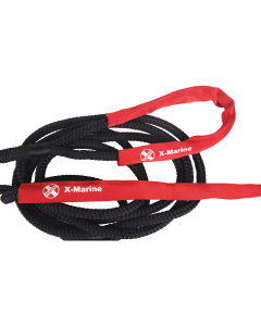 Fortøyningstau med slitehylser 14mm, 6m flettet Svart