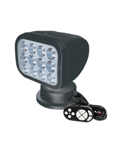 Seaflo LED Lyskaster m/fjernkontroll 28W Sort