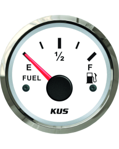 KUS Instruments NMEA2000 drivstoffmåler Ø52mm (hvit/rustfri)