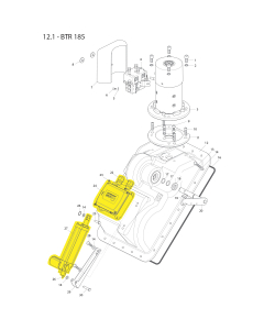 Sylinder og aktuator for Quick BTR185 nedsenkbar thruster