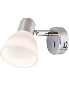 Båtsystem Leia LR3 LED vegglampe med USB-kontakt