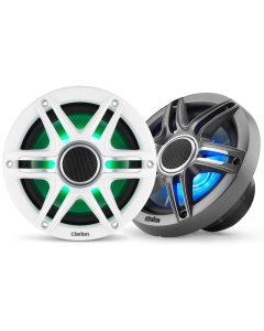 Clarion Marine Premium Høyttalere 7,7" RGB hvit/grå sportsgrill