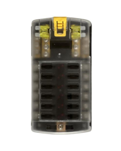Pro Supply Sikringsholder inkl minusskinne, 12 flatsikringer