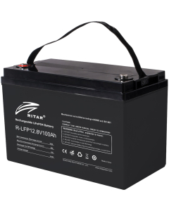 Ritar Lithium 12 V LiFePO4 batteri 100Ah med 100A BMS