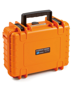 B&W Outdoor Cases Type 1000 SI oransje oppbevaringskasse med skuminnlegg (4,1 liter)