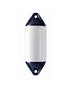 Polyform F2 fender Ø220x610 mm (Hvit/Blå)