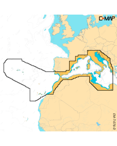 C-Map Reveal M-EM-Y076-MS Sørvest-europeiske kyster