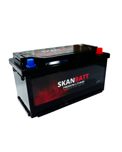Skanbatt Premium Lithium 12V 100Ah 100A BMS Bluetooth Heat Bobil