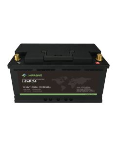 Improve Bluetooth Lithium 12 V LiFePO4 batteri 100Ah med 100A BMS