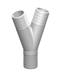 Trudesign Y-stykke i kompositt (38/38/38mm)