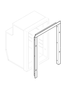Isotherm monteringsramme til Cruise CR42 og CR49 (svart)