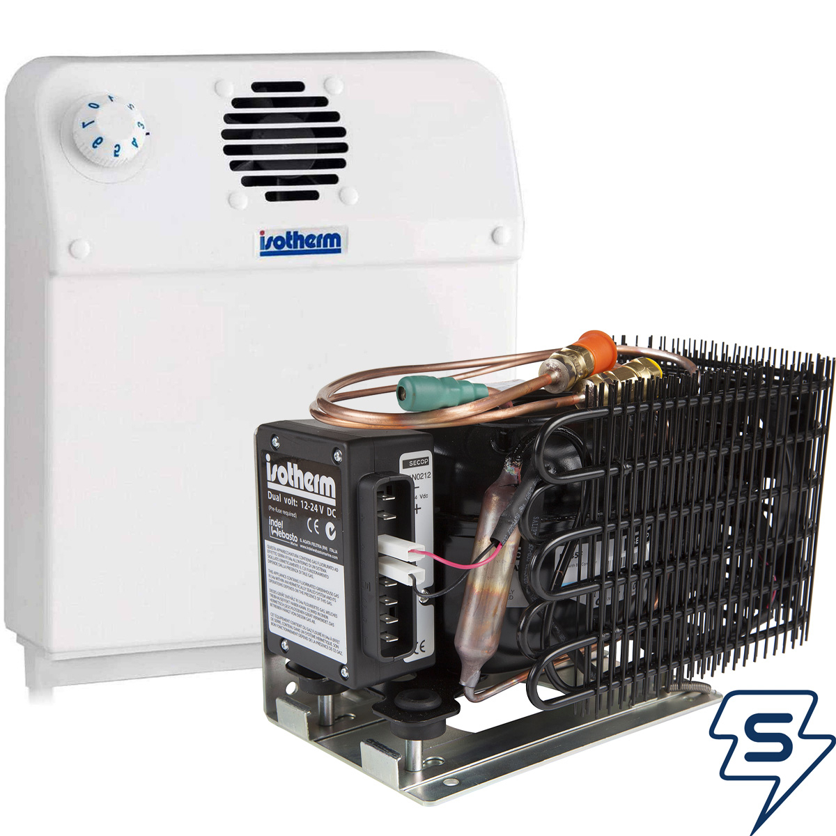 Isotherm VE150 luftkjølt kjøleenhet 150 l, 12/24V Seatronic