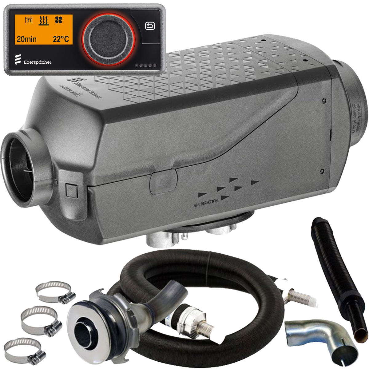 Eberspächer Airtronic L3 D6L luftvarmer med monteringskit (12V) Seatronic