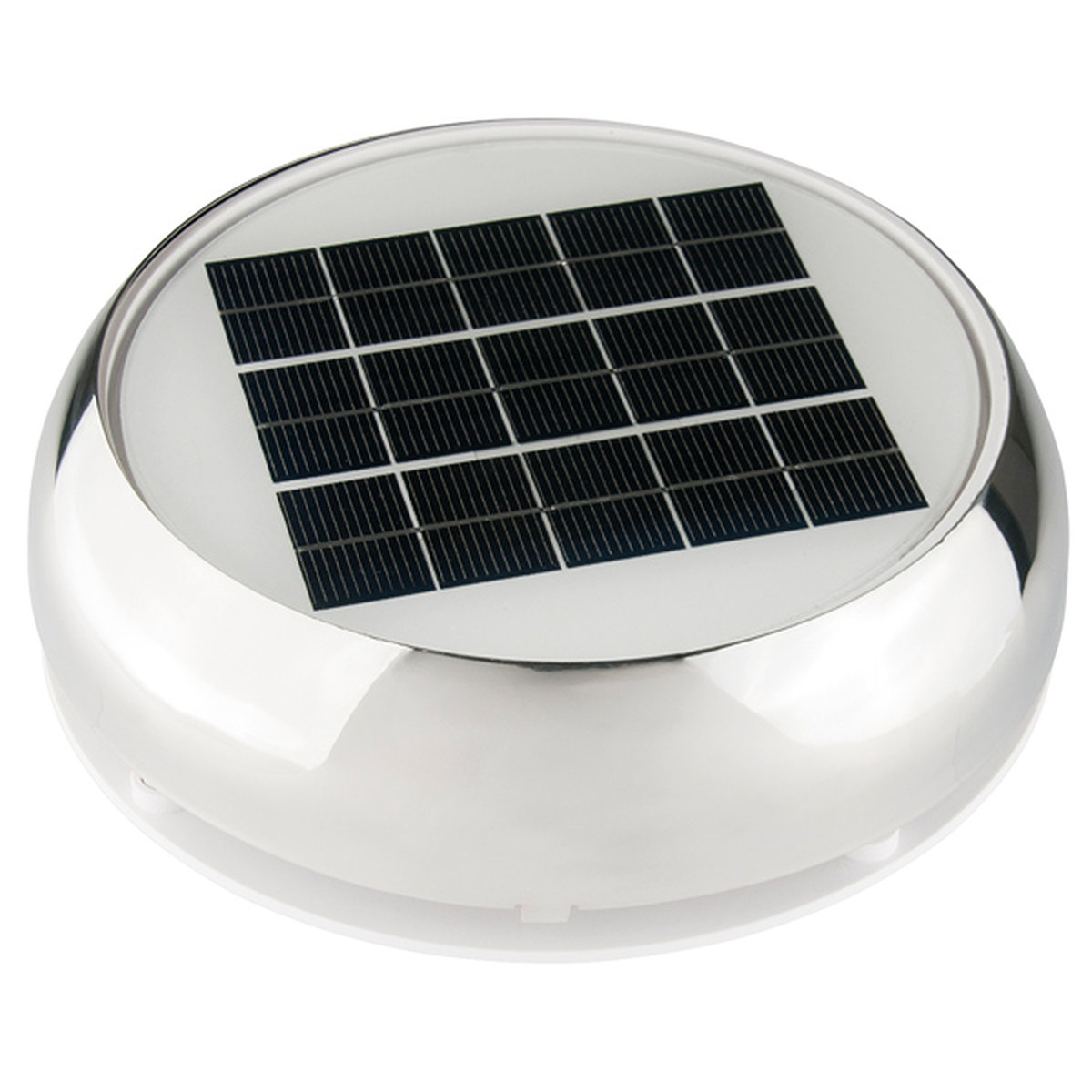Marinco Day/Night batteridrevet solcelleventilator med vifte (syrefast)