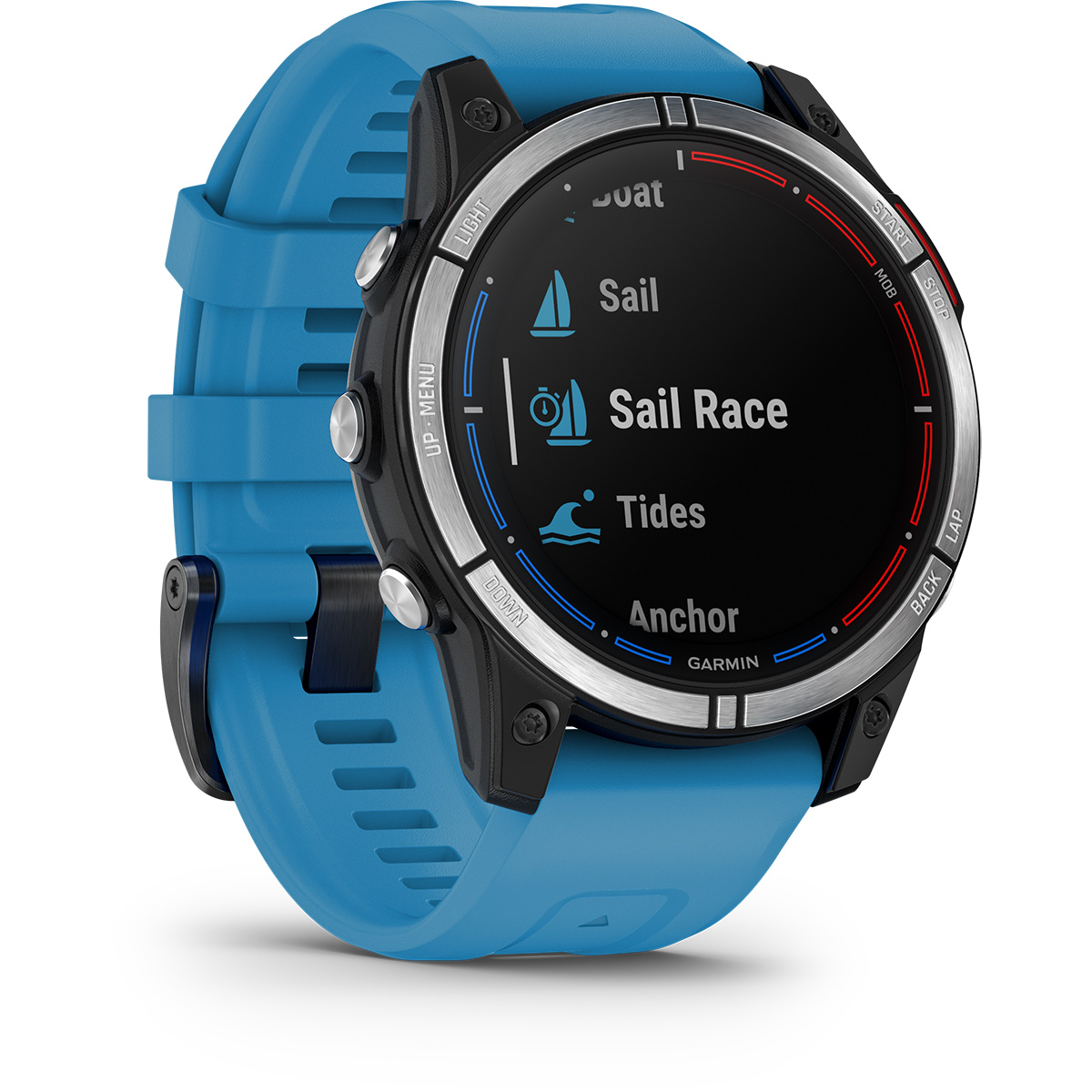 Garmin quatix 7, 47 mm maritim smartklokke med GPS og silikonrem