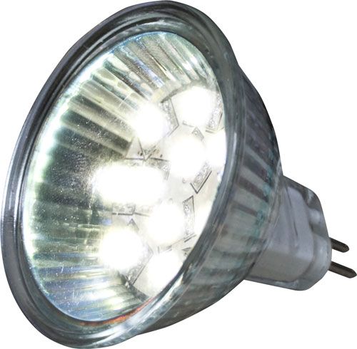 Båtsystem 94MR16 LED-pære med 6 dioder